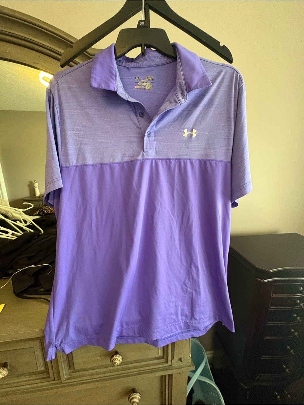 Under Armour Men’s Lavender Two-Tone Polo